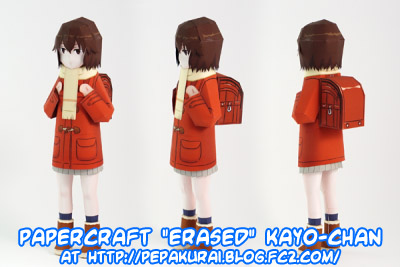 Ninjatoes' papercraft weblog: Papercraft ERASED Kayo-chan